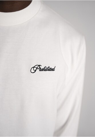 Prohibited - Camisa 'Après Ski' em branco: frente