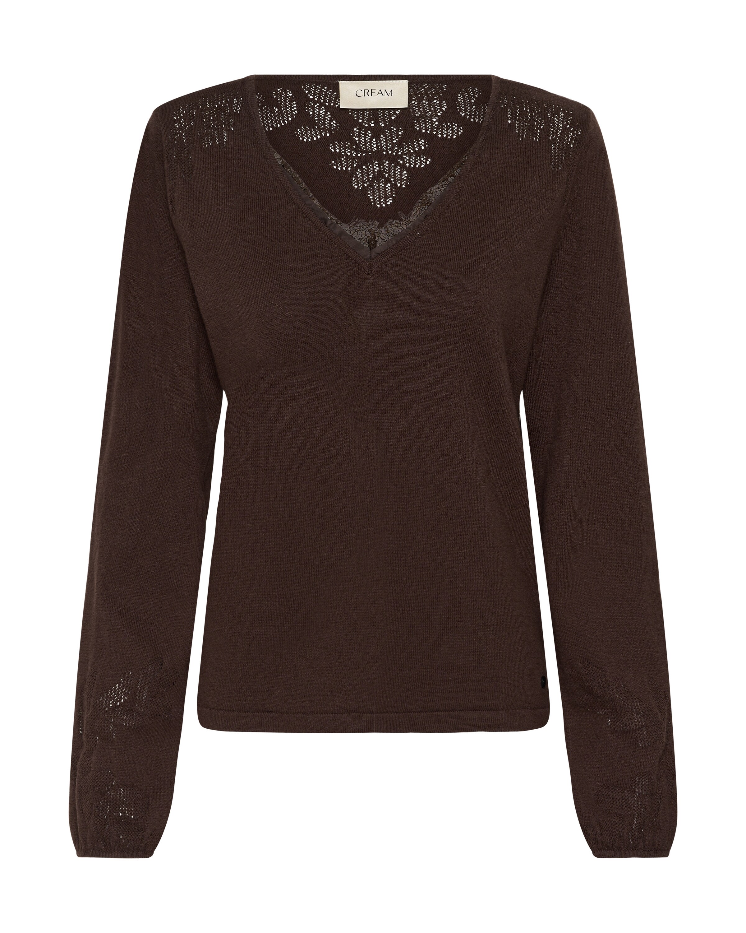 Pull-over 'Anva' Cream en marron : devant