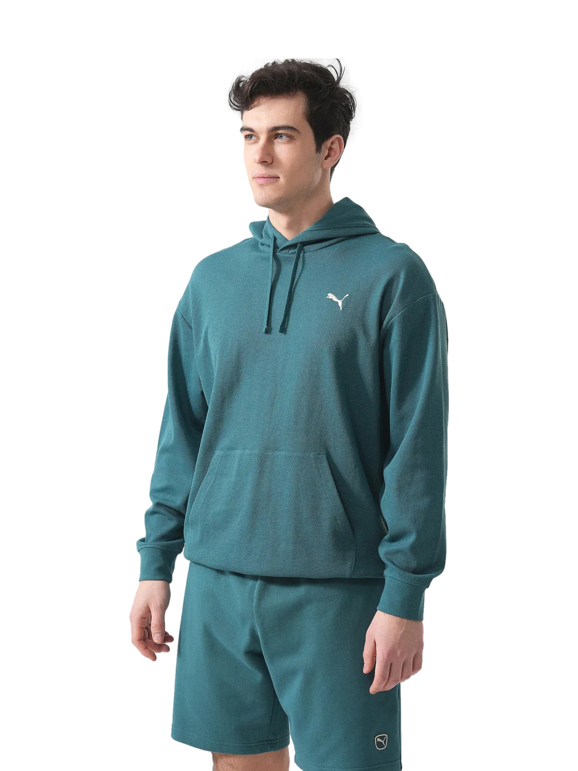 PUMA Sweatshirt 'ESS ELEVATED' i grøn: forside