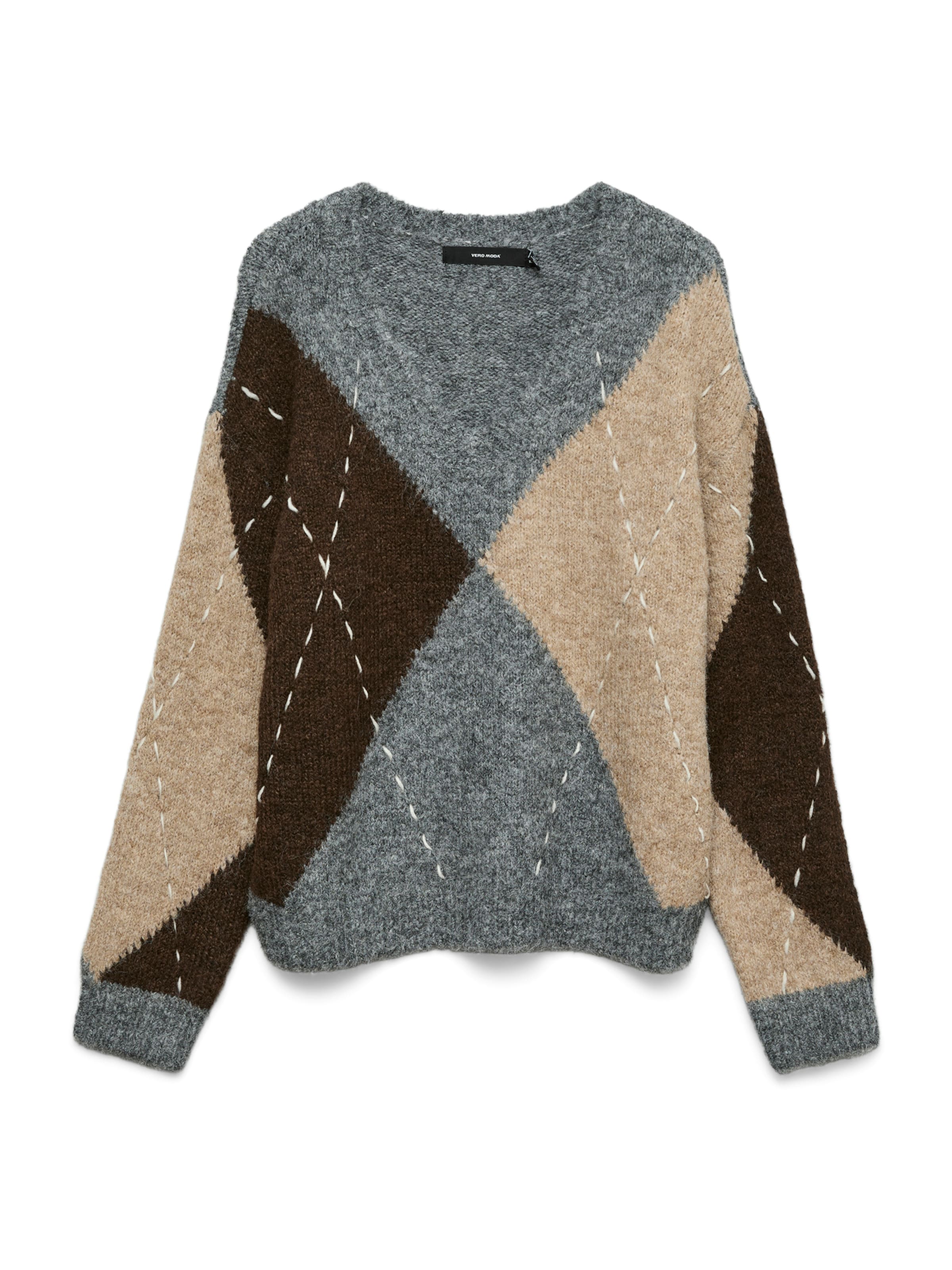 VERO MODA Pulóver 'VMBLISS' - szürke: elől