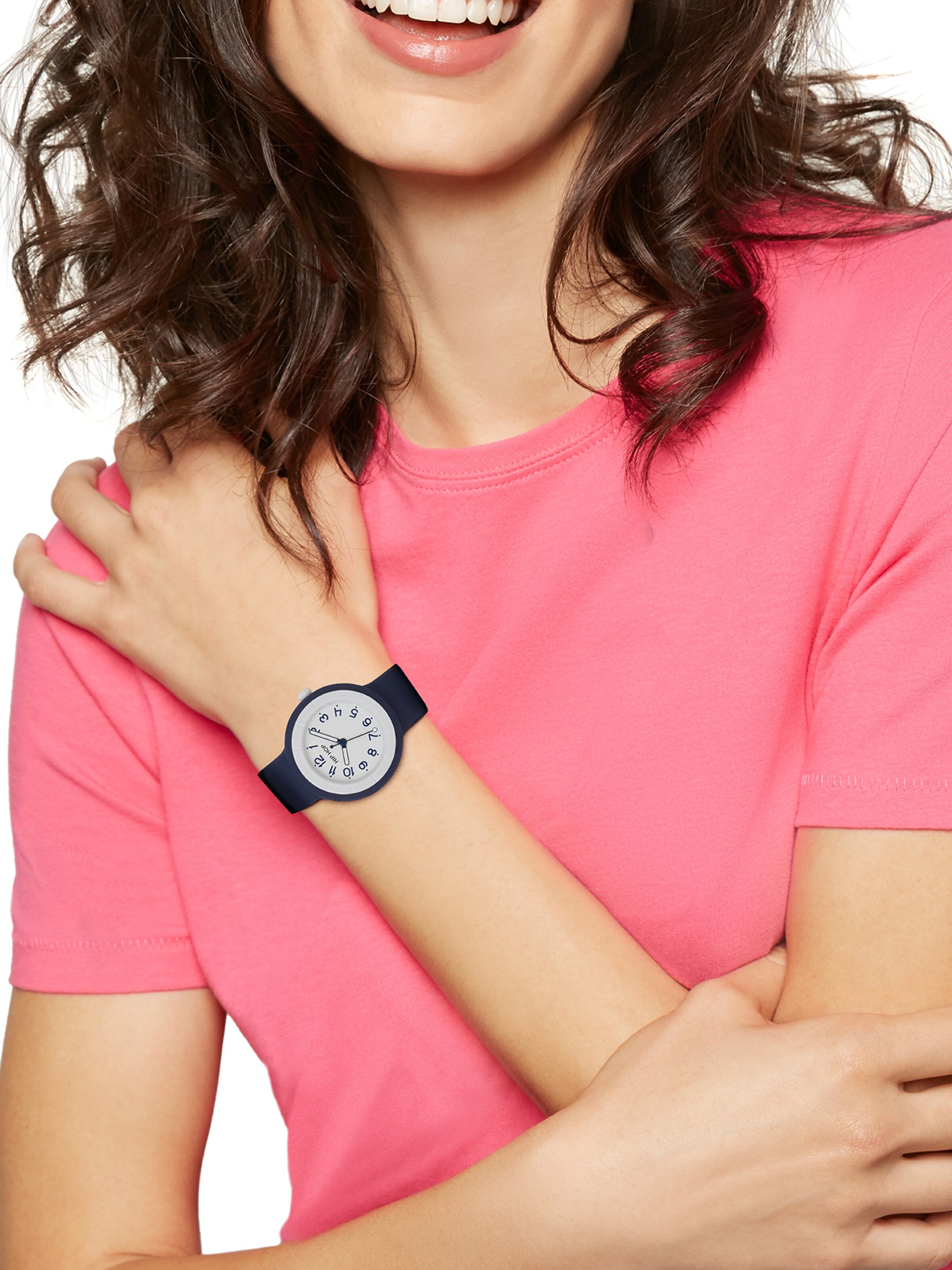 Hip Hop Uhr in Blau: Vorderseite