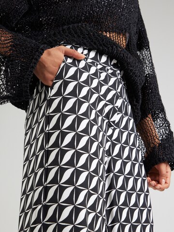 MORE & MORE Wide Leg Hose in Schwarz
