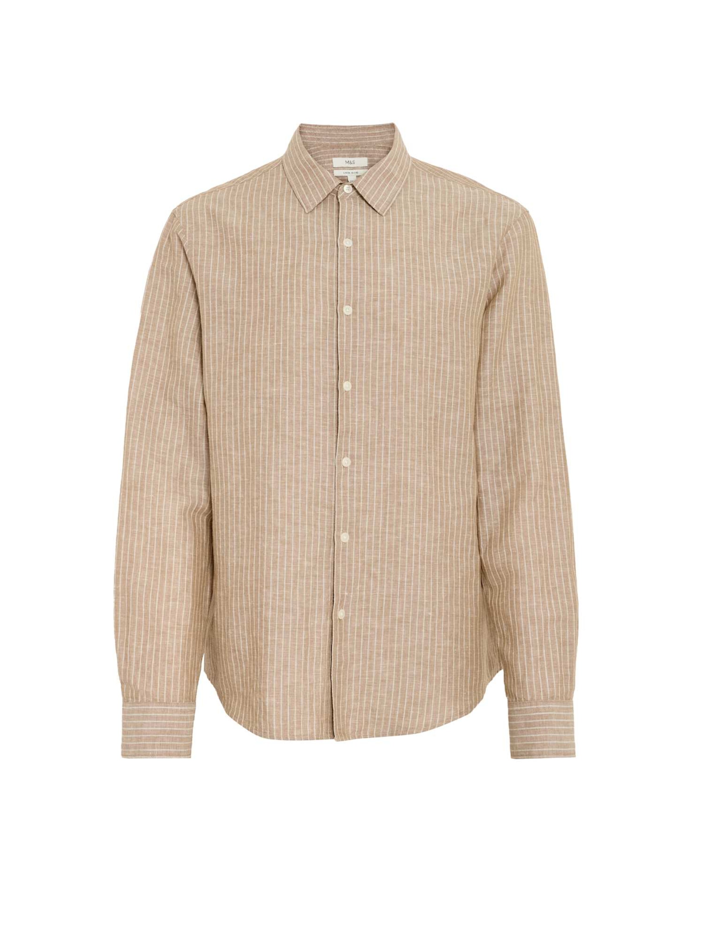 Regular fit Camicia business di Marks & Spencer in marrone: frontale