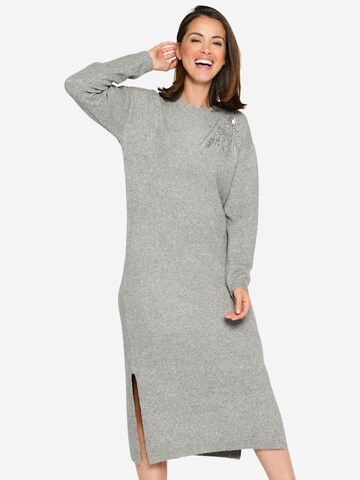 LolaLiza Knitted dress in Grey: front