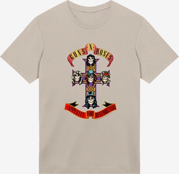 F4NT4STIC T-Shirt 'Guns 'n' Roses Appetite For Destruction' in Beige: Vorderseite