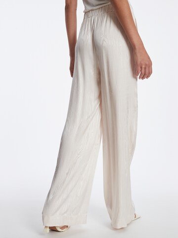 Ana Alcazar Wide leg Trousers 'Zarosa' in White