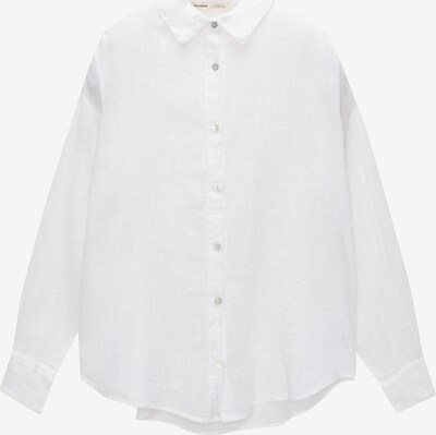 Pull&Bear Chemisier en blanc, Vue avec produit