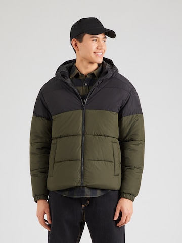 JACK & JONES Χειμερινό μπουφάν 'JJMAZE' σε πράσινο: μπροστά