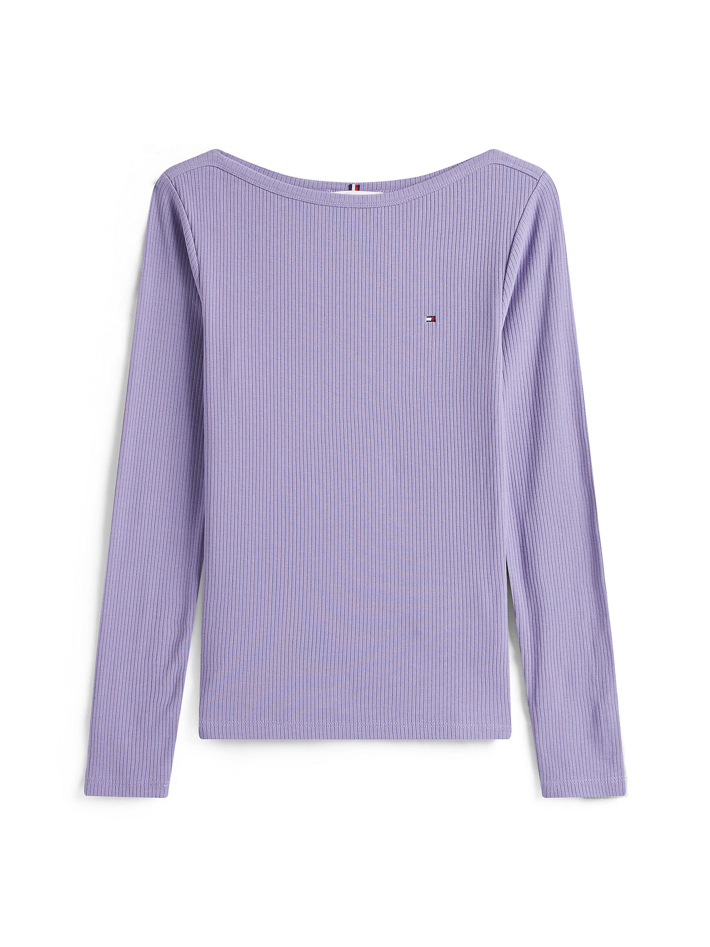 TOMMY HILFIGER Футболка в Лиловый: спереди