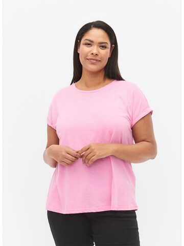 Zizzi Shirts 'Katja' i pink: forside