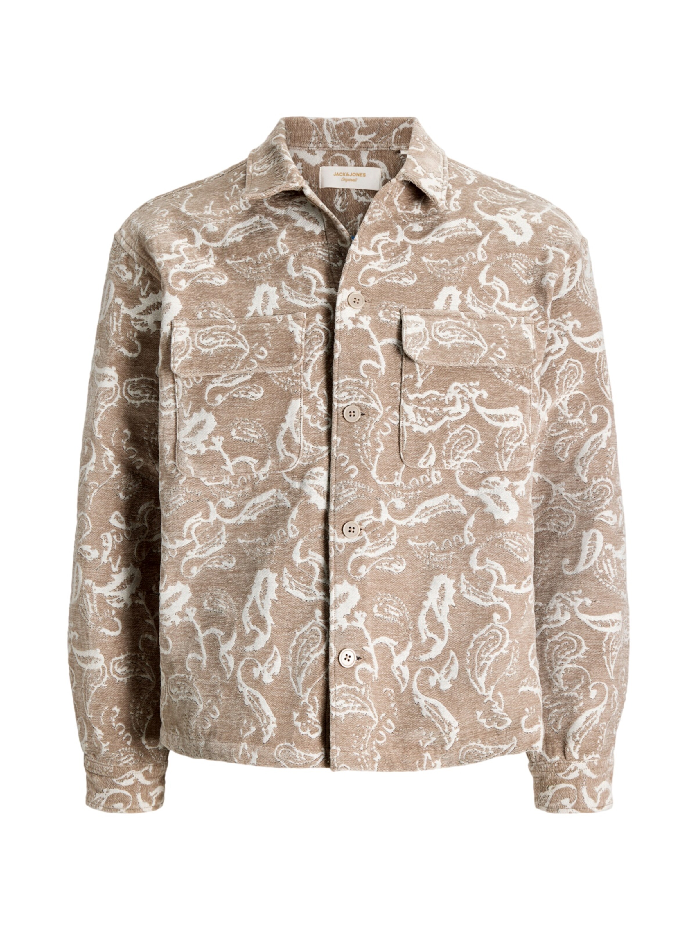Comfort fit Camicia 'Chamberi' di JACK & JONES in beige: frontale