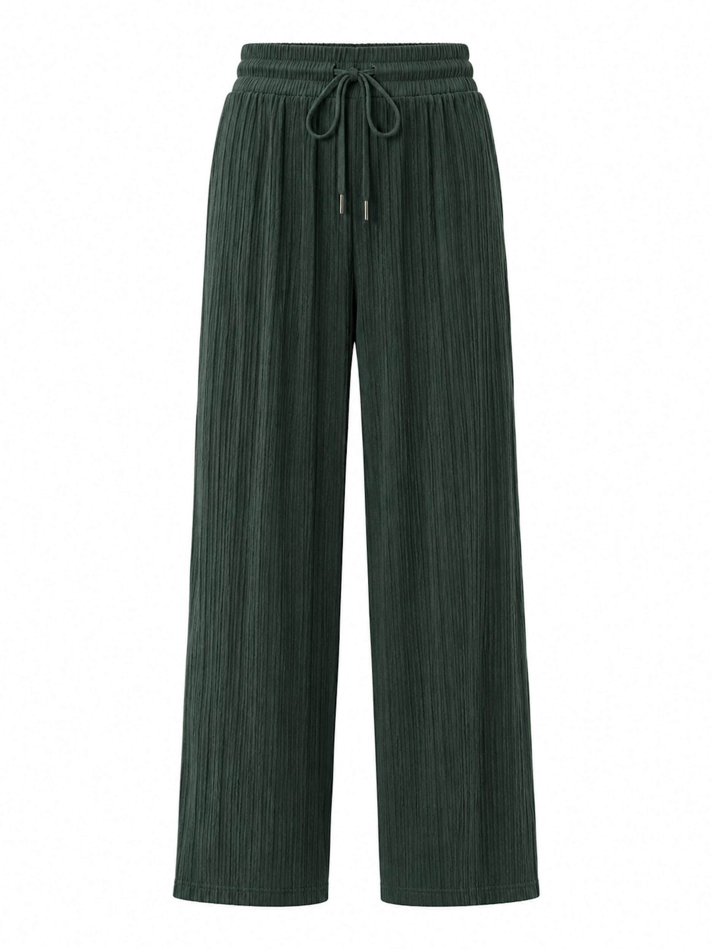 Worldclassca Pleated Pants in Green: front