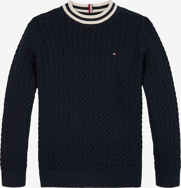 TOMMY HILFIGER Svetr – modrá: přední strana