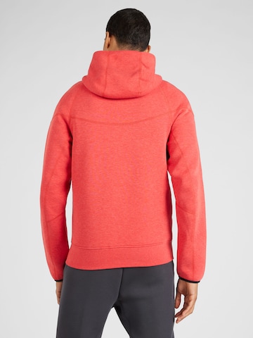 Nike Sportswear Ζακέτα φούτερ 'TCH FLC' σε κόκκινο