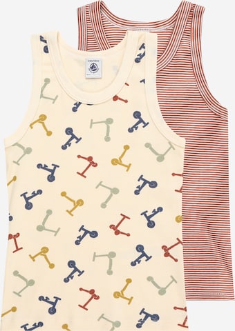 Maillot de corps PETIT BATEAU en beige : devant