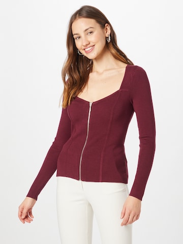GUESS Knit Cardigan 'MERIA' in Red: front