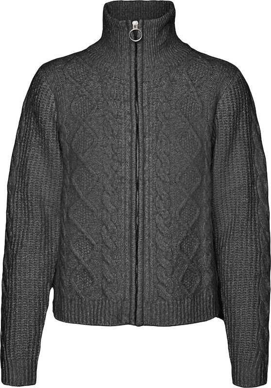 VERO MODA Strickjacke 'ALBA' in Dunkelgrau VERO MODA Strickjacke 'ALBA' in Dunkelgrau