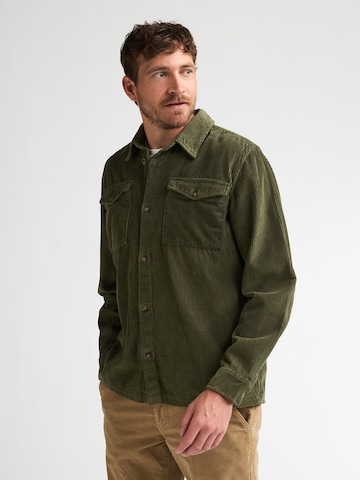 Petrol Industries Regular fit Button Up Shirt in Green: front