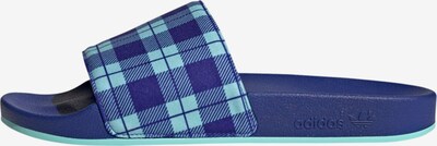 ADIDAS ORIGINALS Pantolette 'Adilette' in hellblau / dunkelblau, Produktansicht