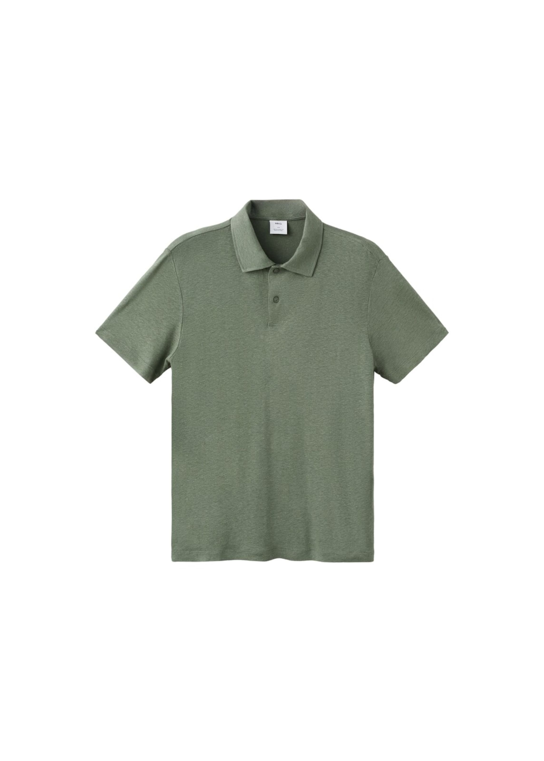 MANGO MAN Poloshirt 'Amberes' in Grün: Vorderseite