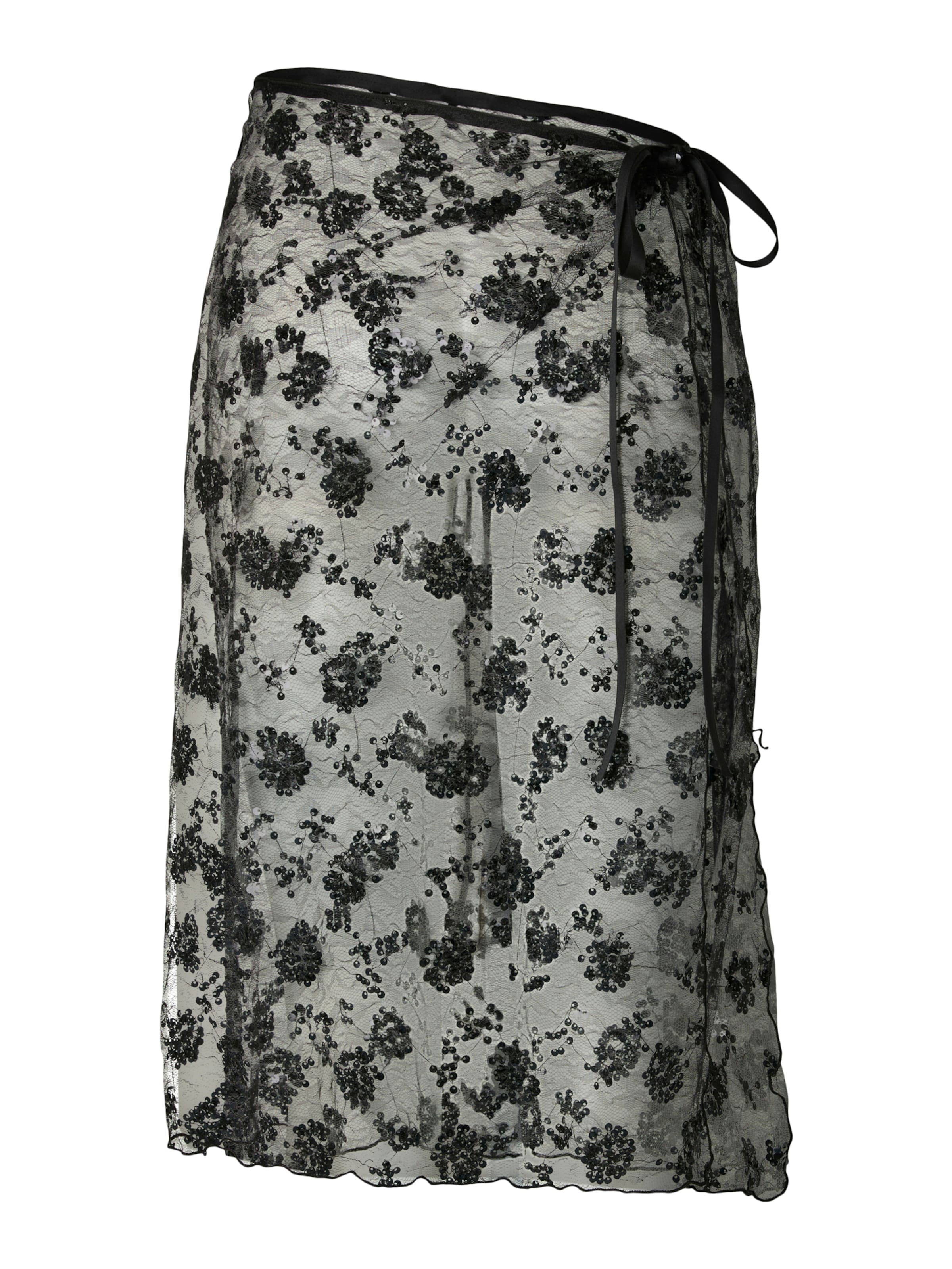 PIECES - Falda 'PCNATASJA' en negro: frente