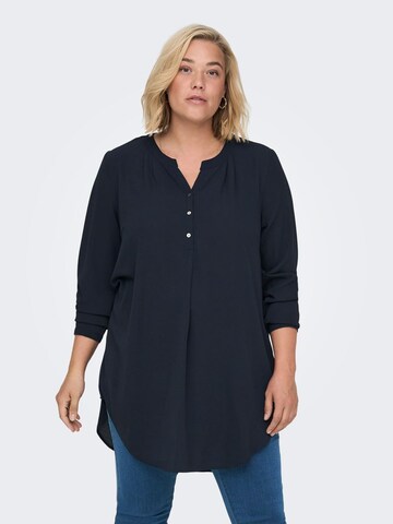 ONLY Carmakoma Blouse in Blauw: voorkant