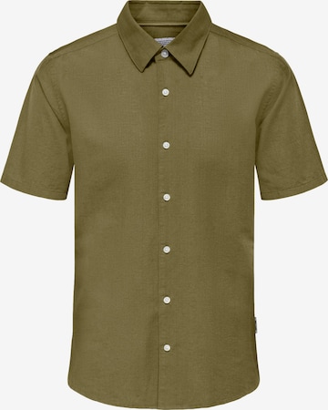žalia Only & Sons Standartinis modelis Marškiniai 'Cantley': priekis