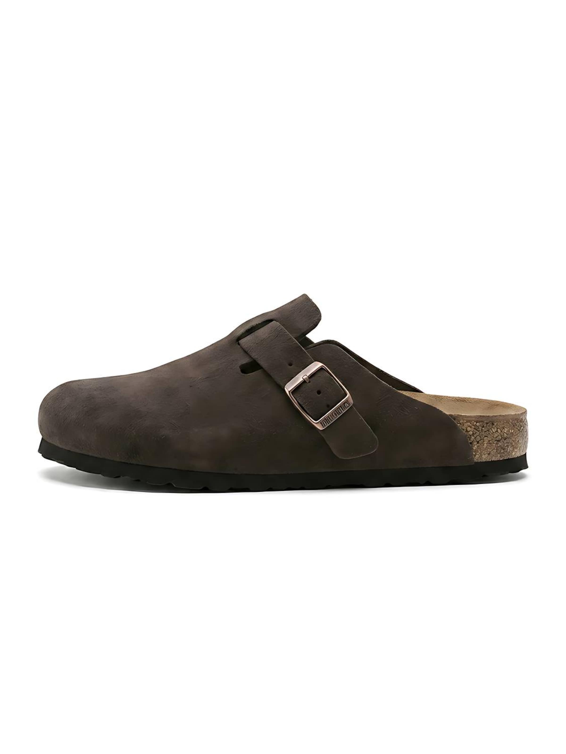 BIRKENSTOCK Clogs 'Boston' in Brown: front