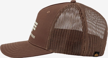 Cappello da baseball di ALPHA INDUSTRIES in marrone: frontale