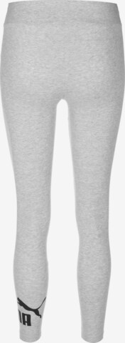 Skinny Pantaloni sportivi 'Essential' di PUMA in grigio