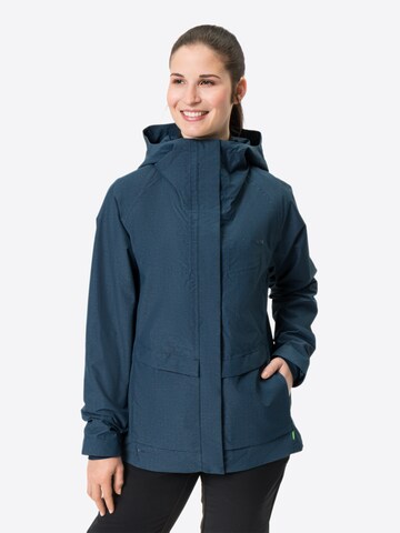 VAUDE Outdoorjas 'Comyou Pro Rain' in Blauw: voorkant