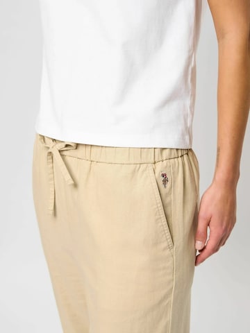 U.S. POLO ASSN. Wide leg Broek 'Ibi' in Beige
