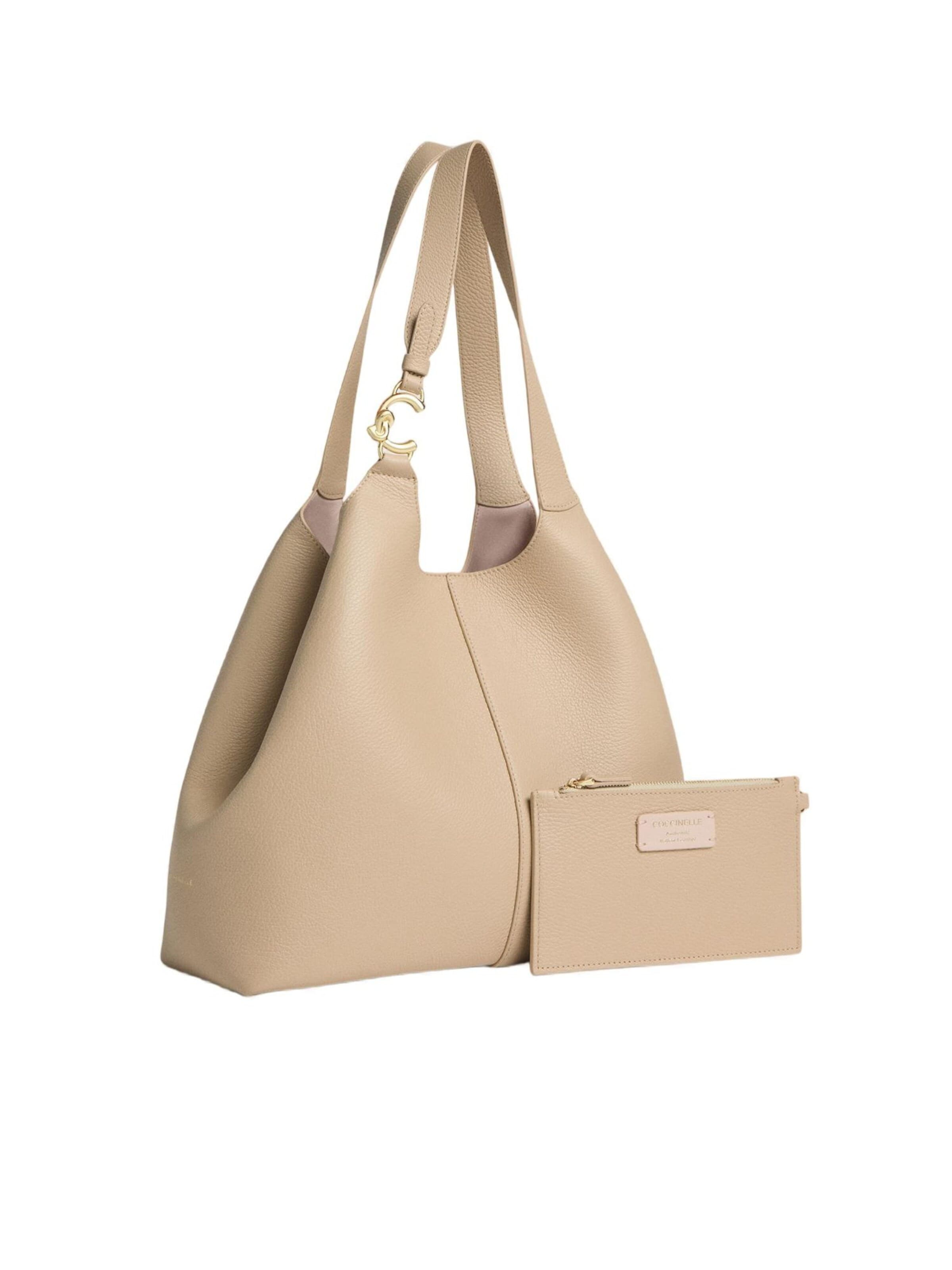 Coccinelle Schultertasche 'C-Easy S26 1'‌‌ in Beige: Vorderseite
