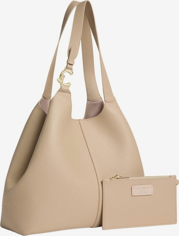Coccinelle Schultertasche 'C-Easy S26 1' in Beige: Vorderseite