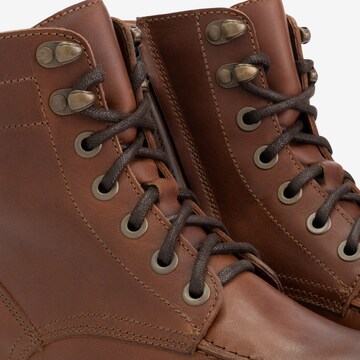 Bottes à lacets 'Haugesund ' Travelin en marron