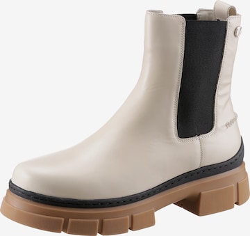 TOMMY HILFIGER Chelsea boots in Beige: voorkant