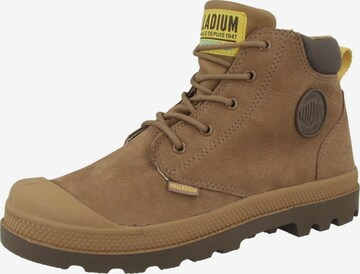 Palladium Boots 'Pampa Hi Cuff WP OZ' in Braun: predná strana