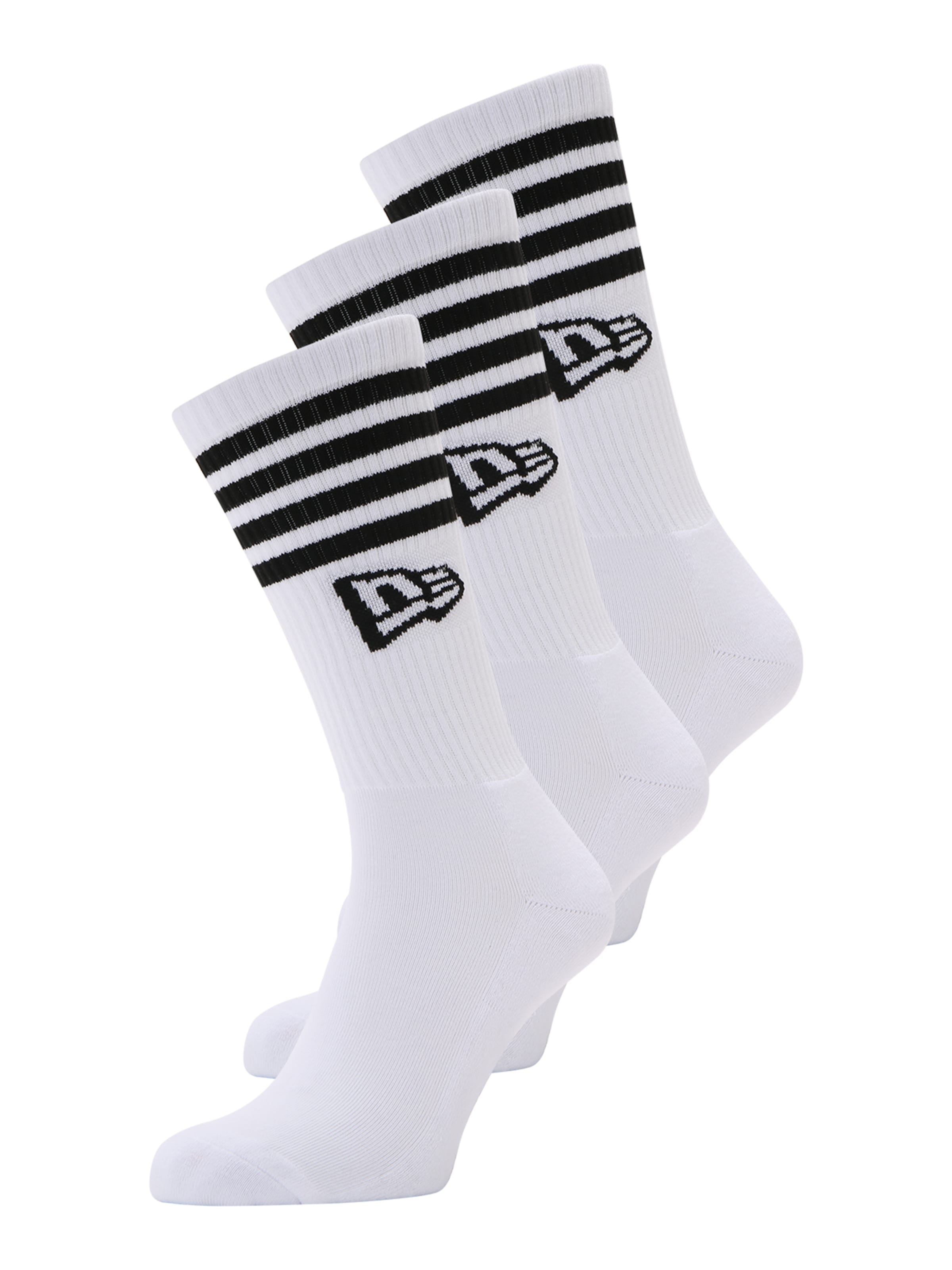 NEW ERA Къси чорапи в бяло: отпред