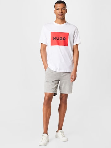 HUGO - Camisa 'Dulive222' em branco