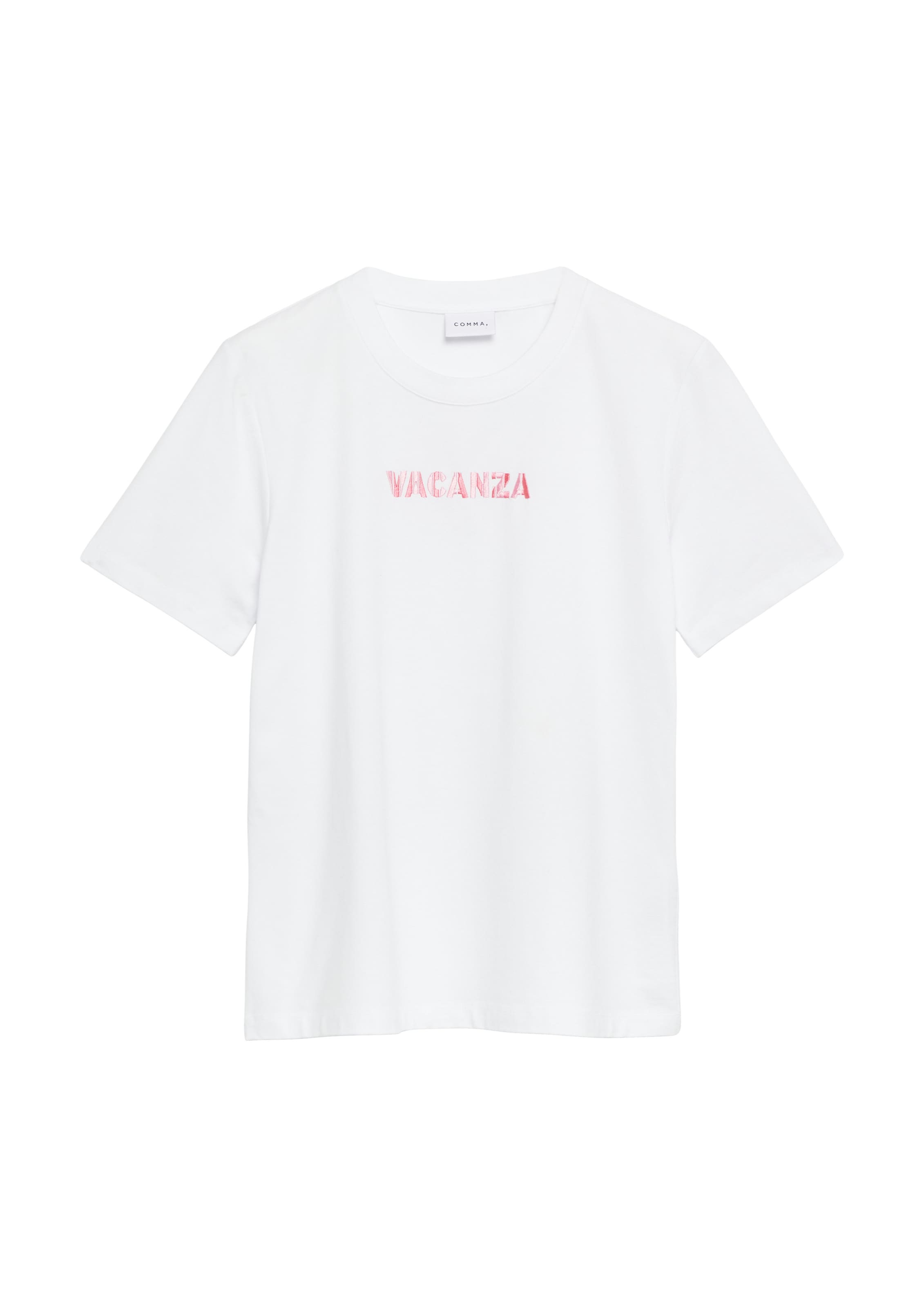 COMMA Shirt in Wit: voorkant