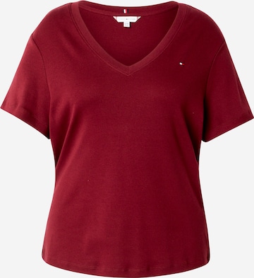 Tommy Hilfiger Curve Футболка в Красный: спереди