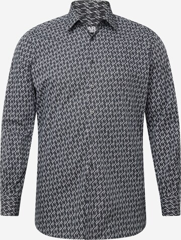 Karl Lagerfeld Regular fit Button Up Shirt in Black: front