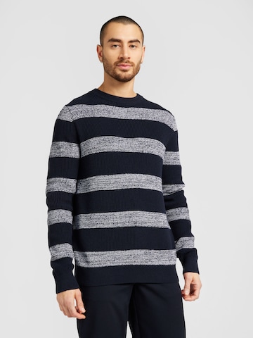 Pullover di QS in blu: frontale