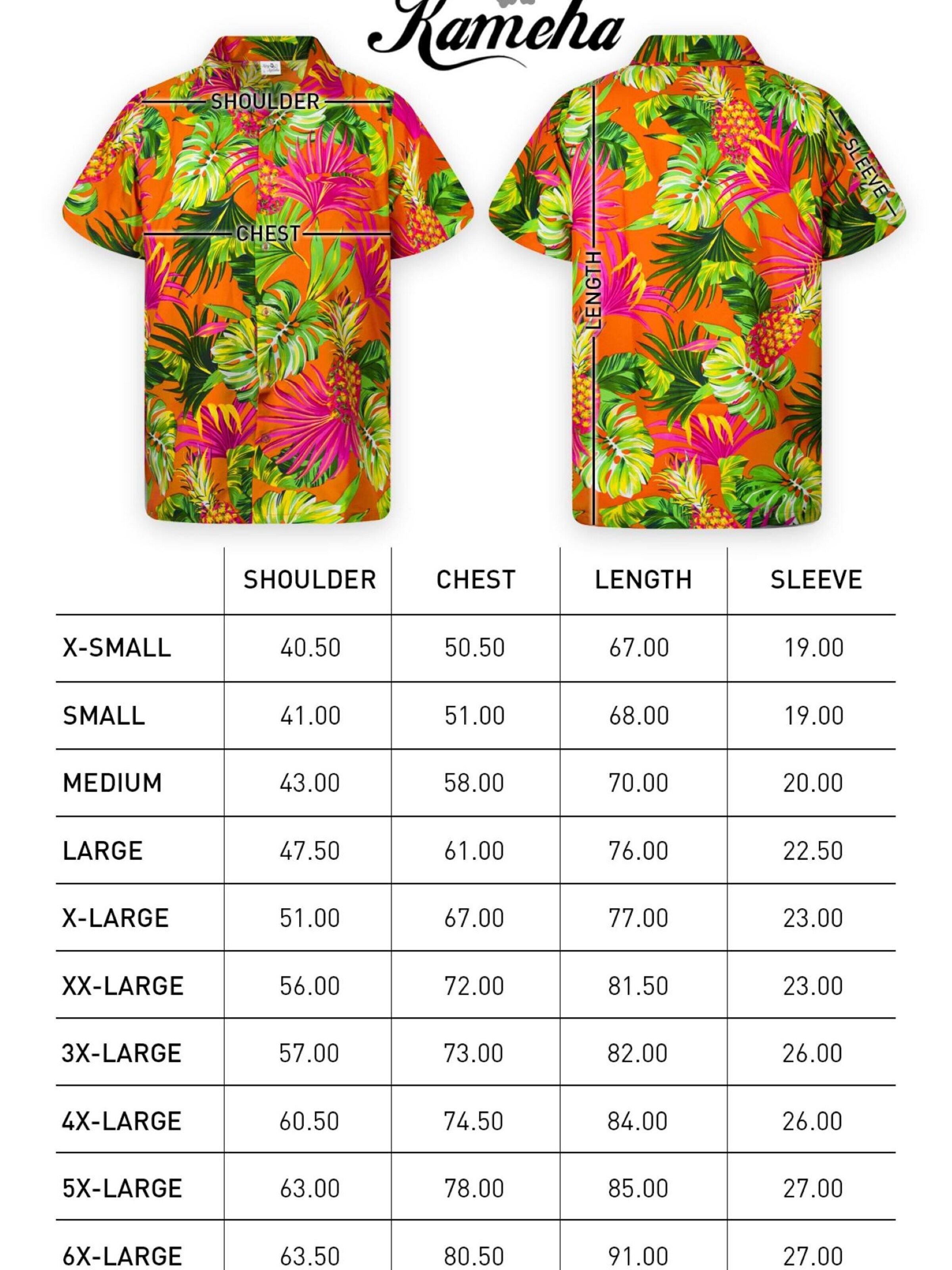 King Kameha - Camiseta 'Pineapple Leaves' en naranja