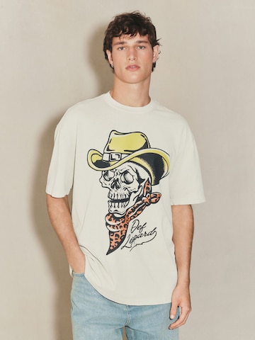 T-Shirt 'Edit Def Leppard' Next en beige : devant