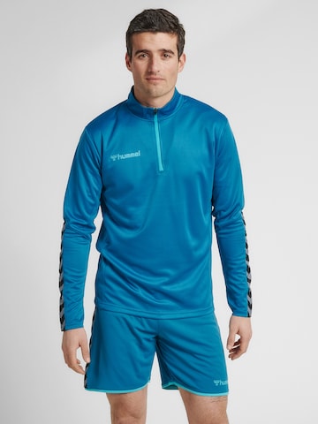 Hummel - Sweatshirt de desporto em azul: frente