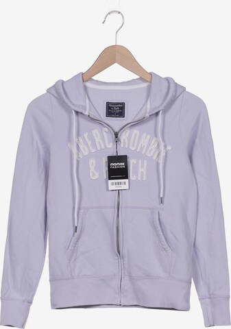 Abercrombie & Fitch Sweatshirt & Zip-Up Hoodie in S in Purple: front