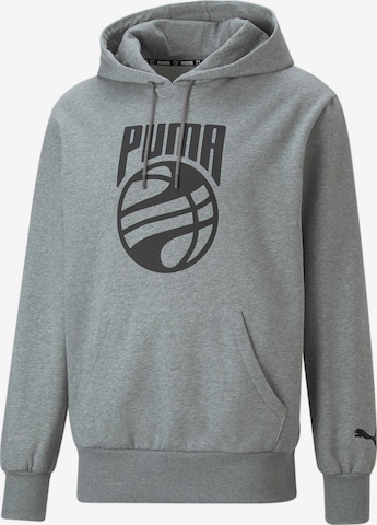 PUMA Athletic Sweatshirt in Grey: front