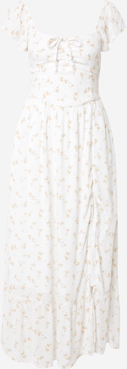 HOLLISTER Jurk in de kleur Goudgeel / Smaragd / Wit, Productweergave