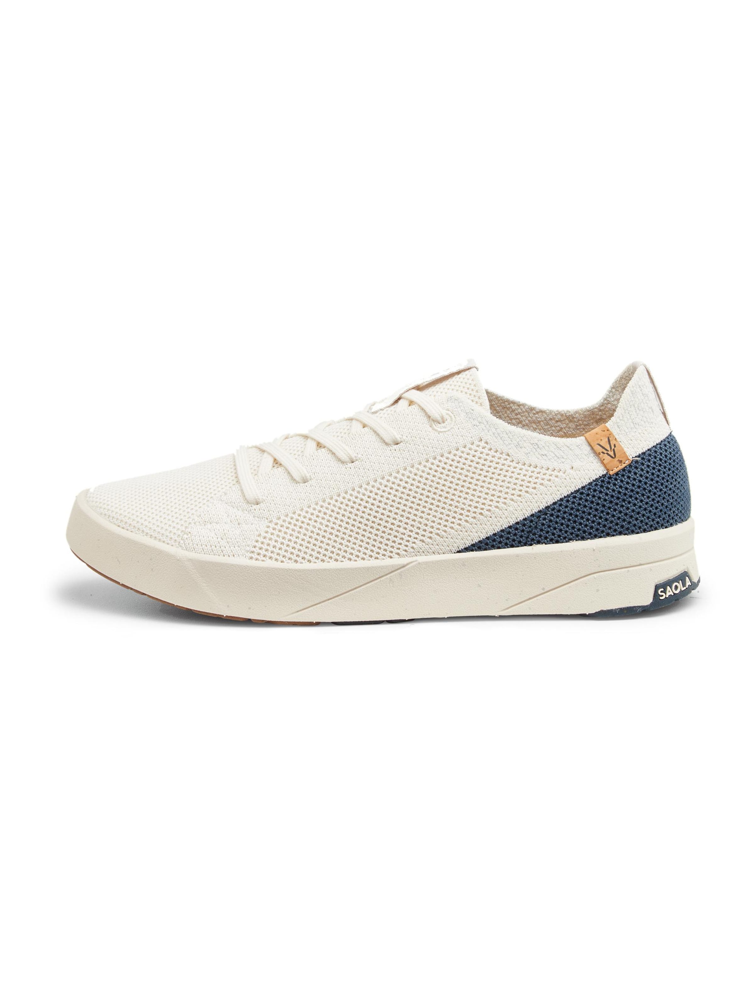 SAOLA Lace-up shoe 'Cannon Knit 2.0 W White Navy' in White